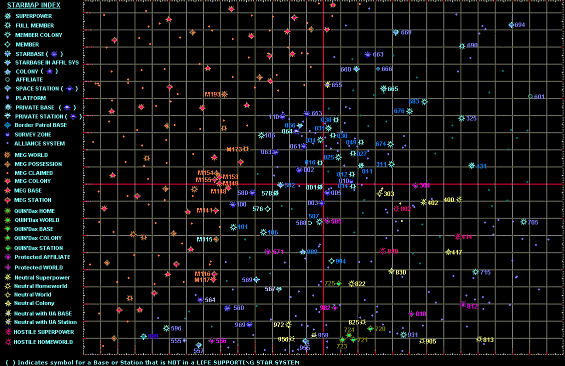 click on LIGHT BLUE NUMBERED STARS to see their SYSTEM DISPLAY