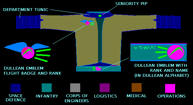 DULLEAN DEFENCE FORCE TUNIC CIRCA 2157-2245