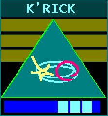 IDENT KEYBADGE of Captain Semage K'RICK, Commanding Officer of the UAC SIRE PRET NEY
