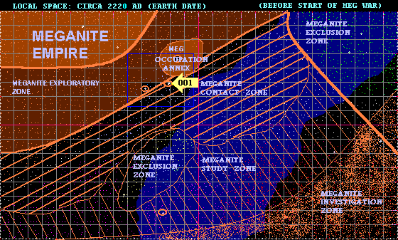 001 is SOL/EARTH system AT THIS MOMENT EARTH IS UNAWARE OF MEGANITE EXPANSION THROUGH LOCAL SPACE