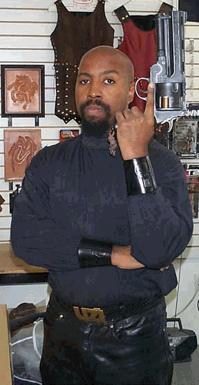 MX at the ART OF THE SWORD store opening Saturday November 13, 2004